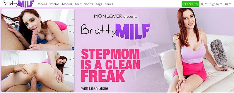 BrattyMILF - January-August 2024 SiteRip  ( 13 Videos )